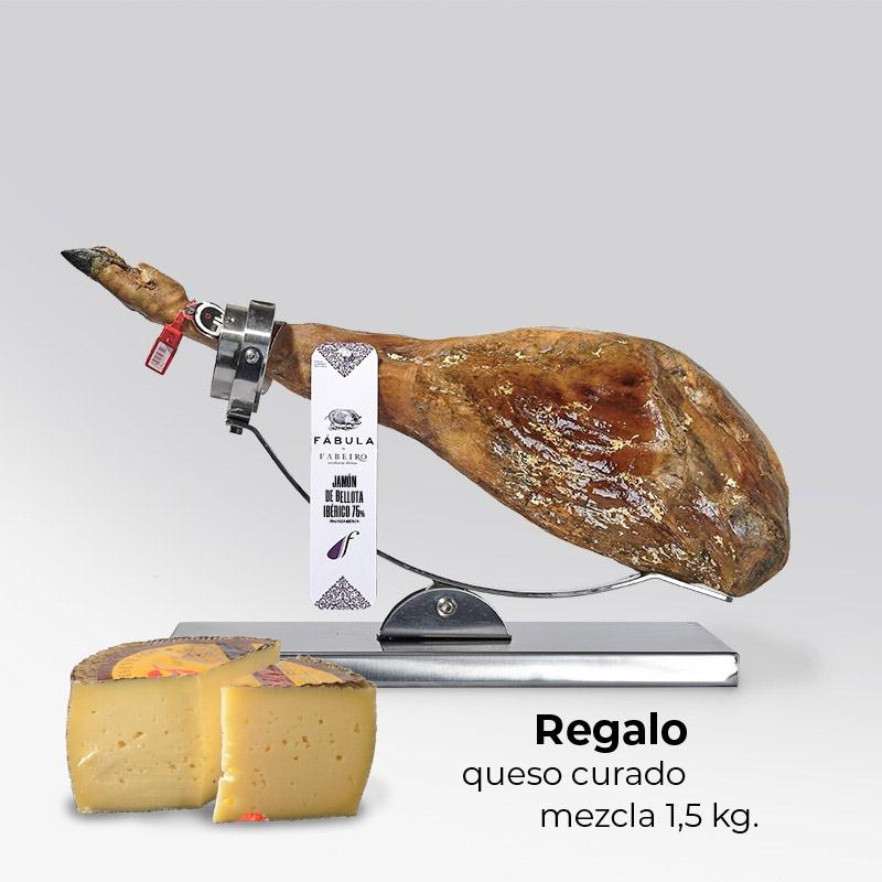 Jamón de Bellota 75% Ibérico Salamanca 2018 - 8,5 kg. + Regalo queso