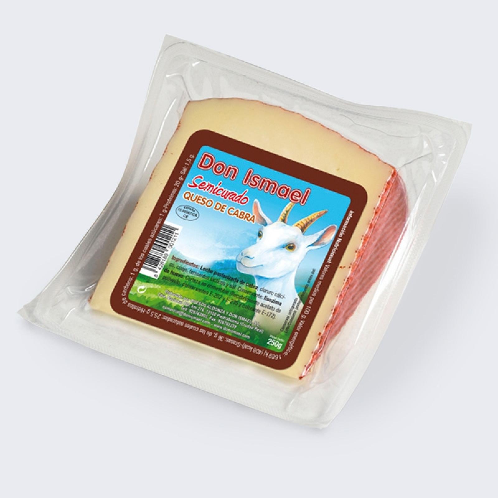 Queso de cabra semicurado cuña 250 gr