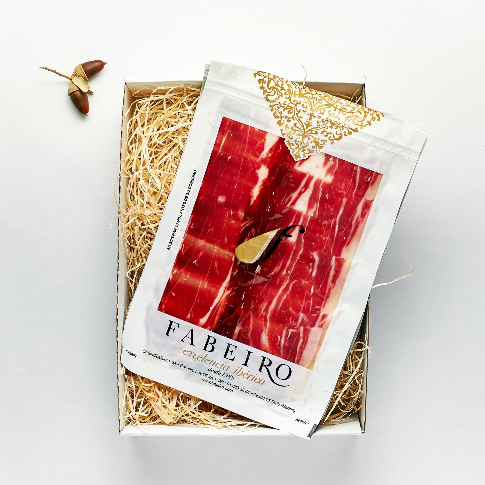 Caja 15 sobres 100 gr. Jamón de Cebo 50% Ibérico