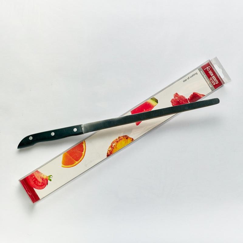 Cuchillo jamonero Flores Cortes Don Benido acero inox