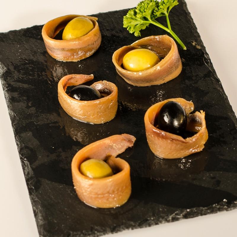 Filetes de anchoas del Cantábrico tarrina 60 lomos