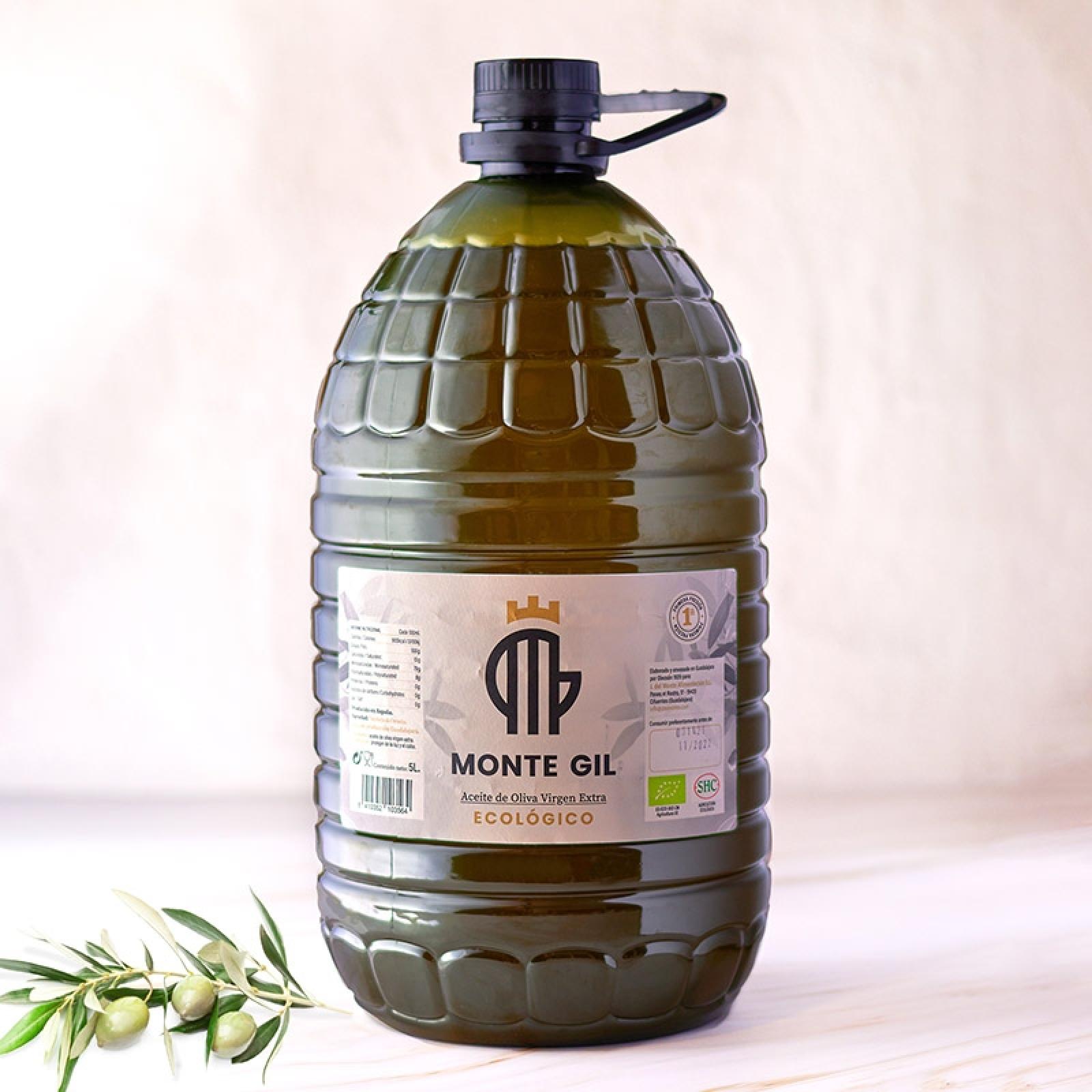 Aceite de oliva virgen extra ECOLÓGICO Monte Gil - 5 l.